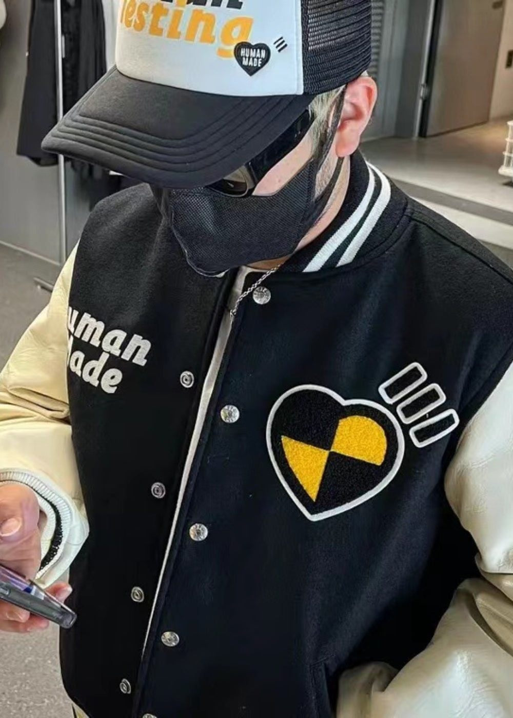 Human Made x A$ap Rocky Human Testing Varsity Jacket