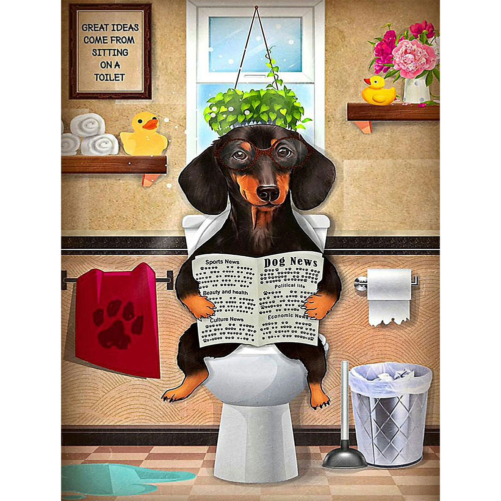 

Dog Poster - Round Drill Diamond Painting - 40*50CM, 501 Original