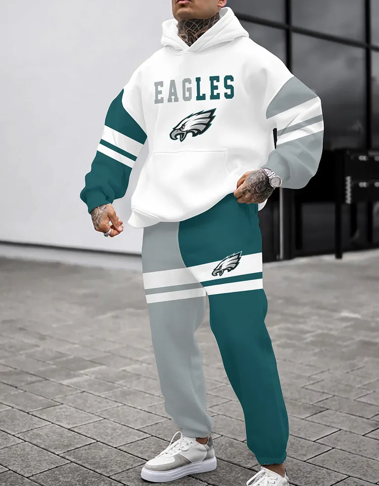 Philadelphia Eagles 3D Printed Pullover Hoodie And Sweatpant 2pcs Tracksuits