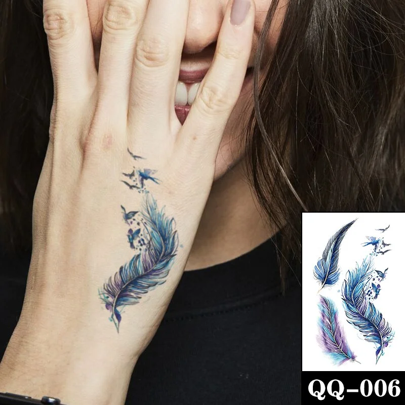 Water Transfer Tattoo Sexy Red Lips Print Tattoo Body Art Waterproof Temporary Fake Flash Tattoo for Man Woman Kid 10.5*6cm