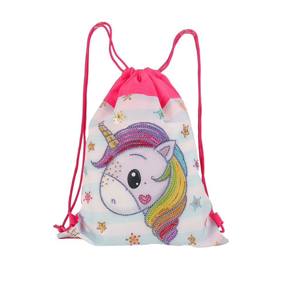 

Horn Horse - 5D DIY Craft Drawstring Backpack Bag, 501 Original