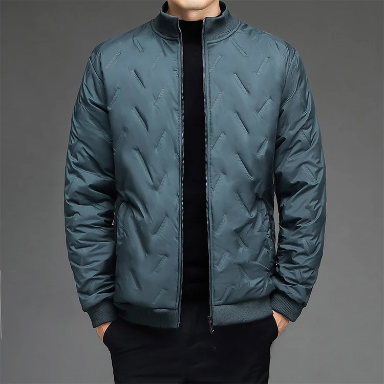 Warm Gift - Men's Winter Casual Thickened Warm Stand-Up Collar Jacket