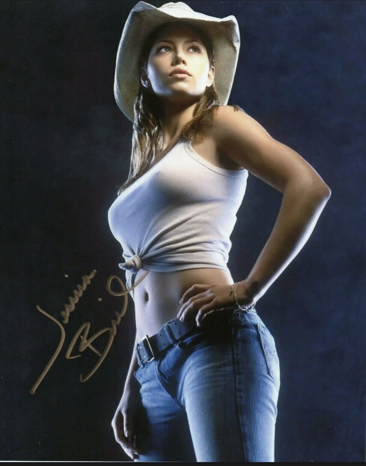 Jessica Biel - Autographed Signed 8x10 Photo Poster painting ( Blade ) Reprint