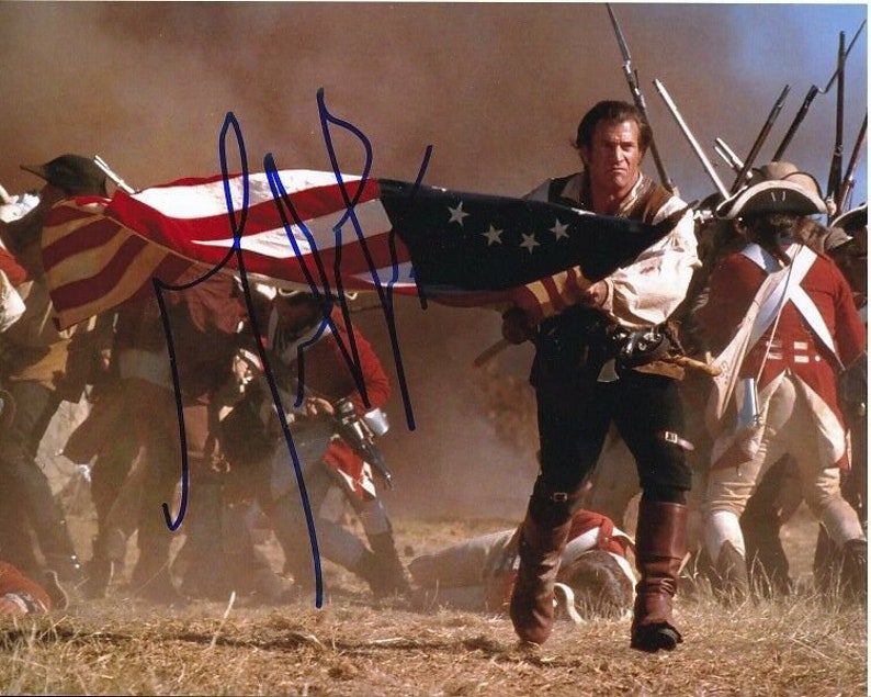 Mel gibson signed autographed the patriot benjamin martin Photo Poster painting