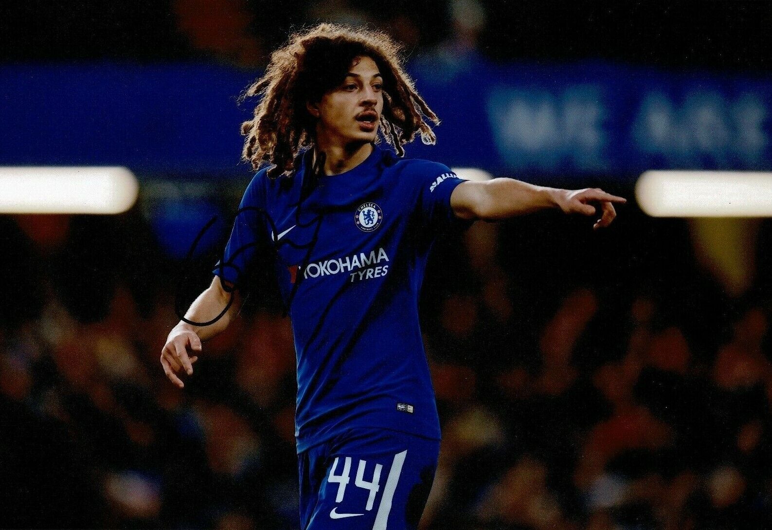 Ethan Ampadu Signed 12X8 Photo Poster painting Chelsea & Wales AFTAL COA (1636)