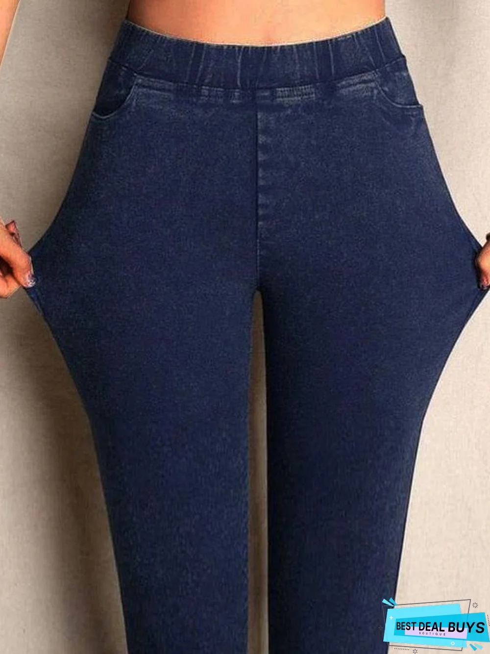 Casual Elastic Pullover Stretch Jeans