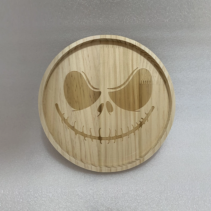 Halloween Pumpkin Skull Wood Party Ornaments