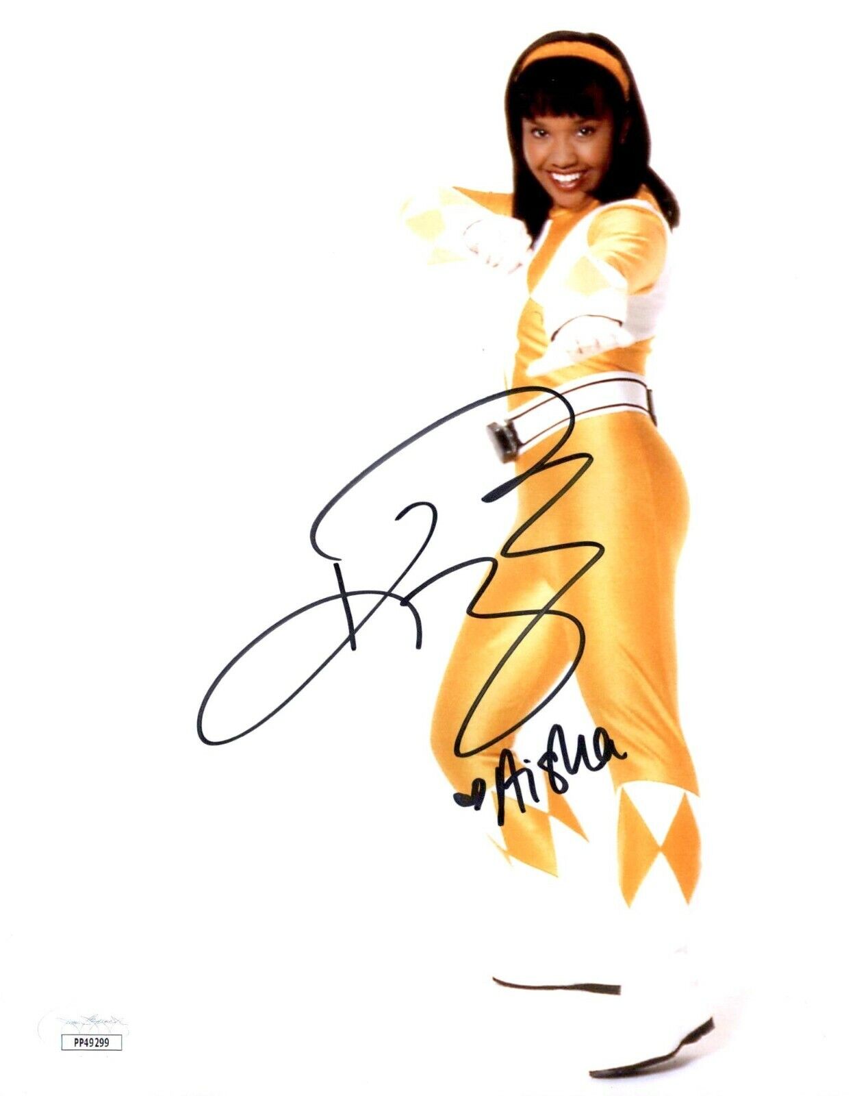 KARAN ASHLEY Signed MIGHTY MORPHIN POWER RANGERS 8x10 Photo Poster painting with JSA COA