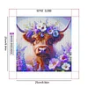 Framed Diamond Painting - Full Round Drill - Cow (25x25cm)