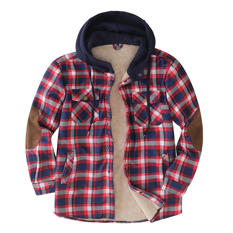 Check Hooded Jacket-barclient