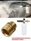 1/4 Inch F-M22 Brass Washer Adapter Quick Connection Foam Nozzle Brass Connector