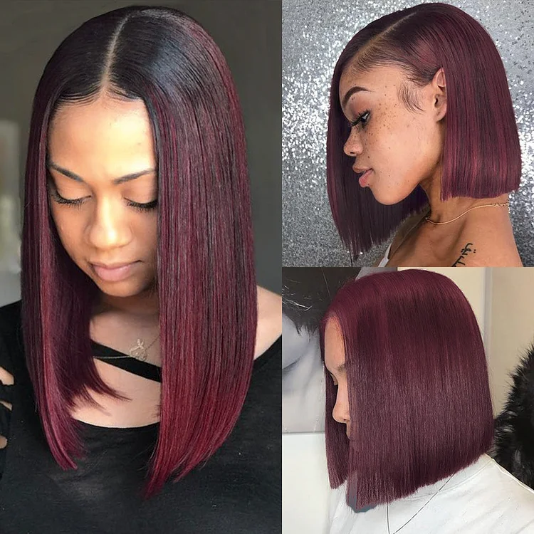 Brazilian Straight Hair 360 Lace Bob Wigs Lady Wig