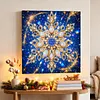 DIY Special Shape Diamond Painting Pearl Art With Inner Frame Kit 25x25cm(Snowflake)