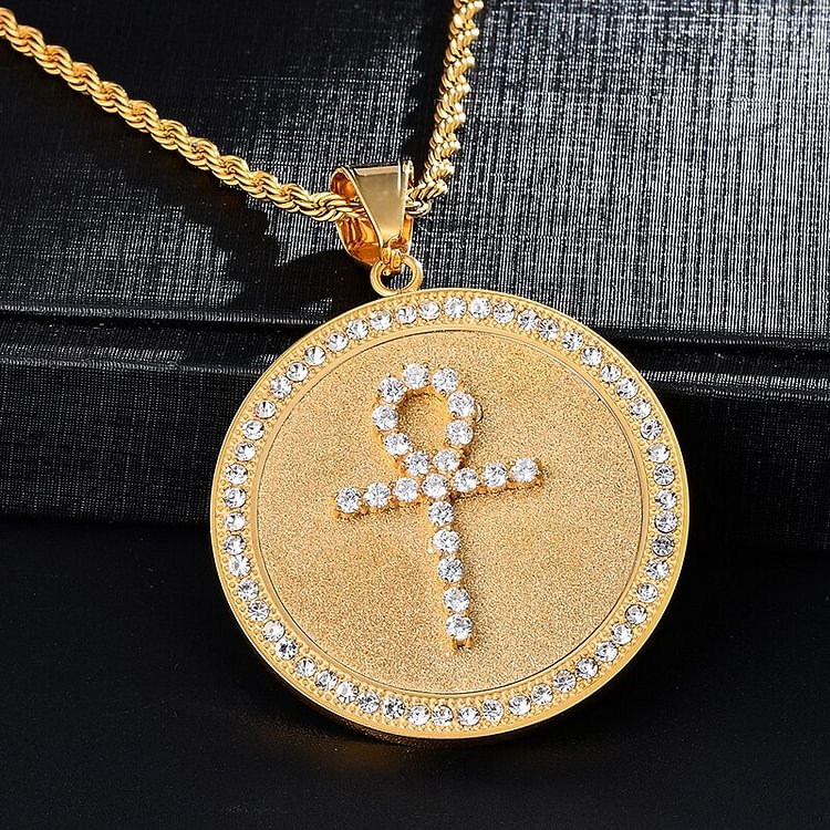 Gold Cross Pendant Necklace Hip Hop Jewelry Gifts