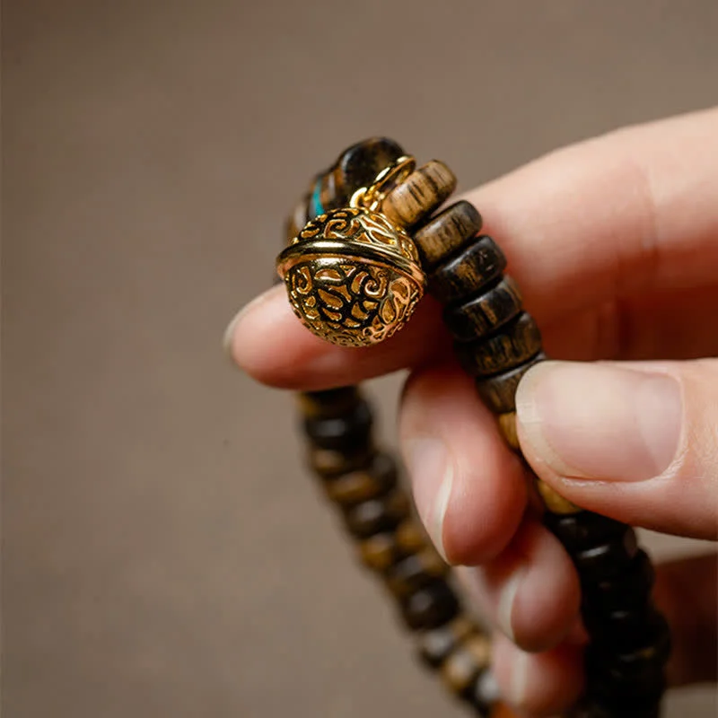 Agarwood Red Agate Turquoise Balance Strength Bracelet