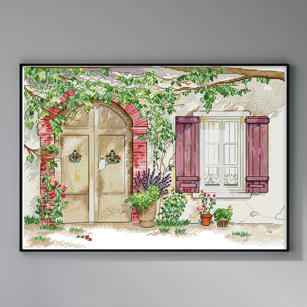14CT Full Counted Cross Stitch - Garden(Canvas|43*32CM)