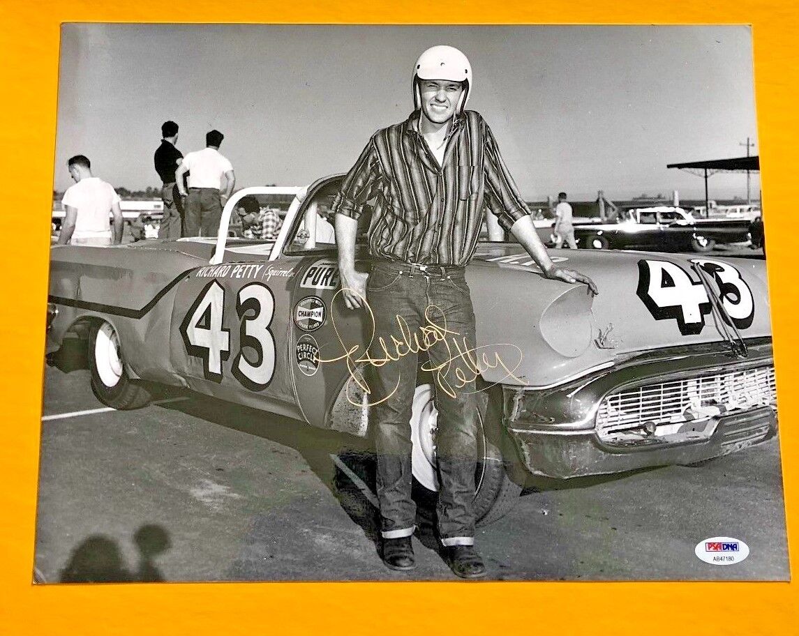 RICHARD PETTY SIGNED 11X14 NASCAR Photo Poster painting PSA/DNA CERTIFIED POSE 2