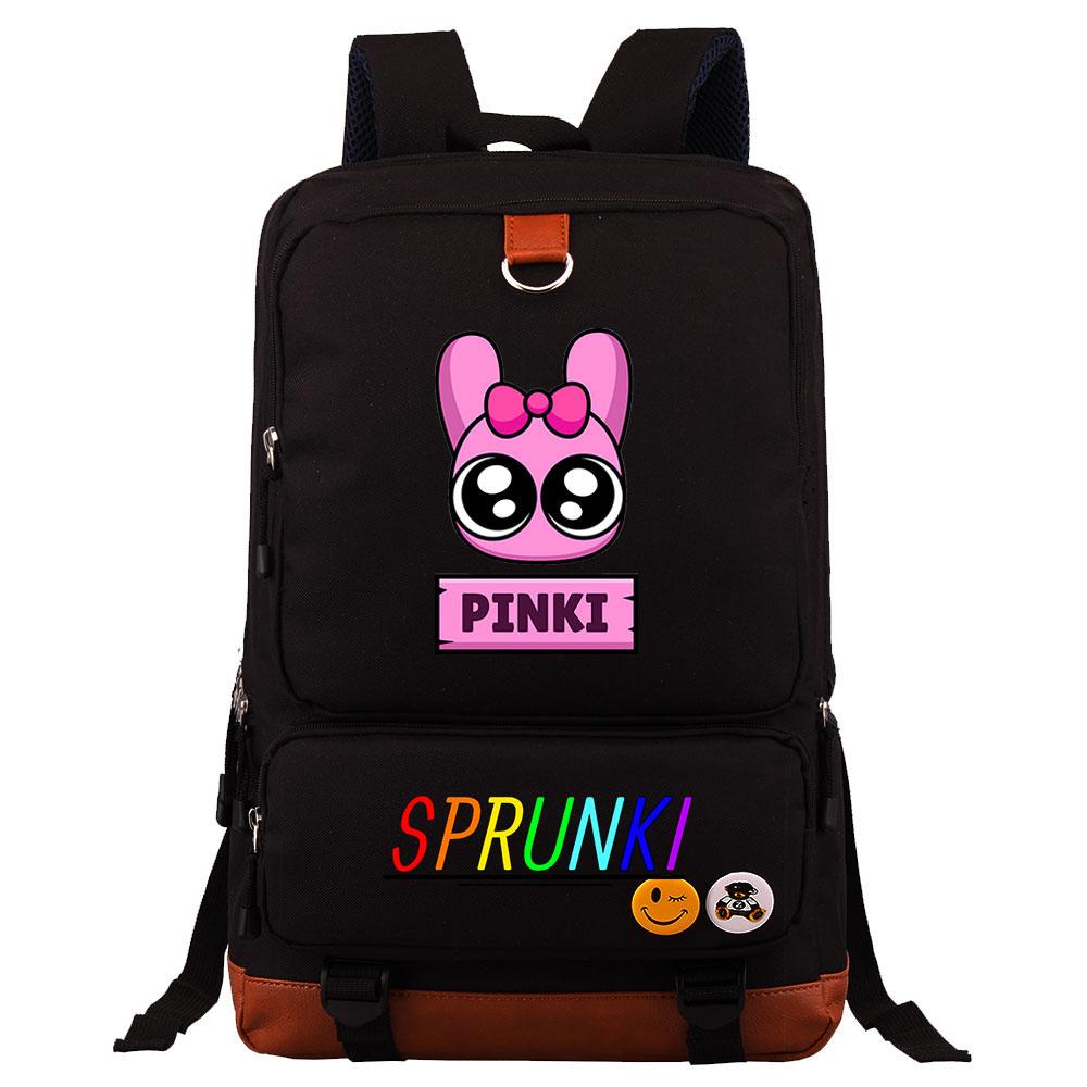 Mayoulove Sprunki Backpack Lightweight Design with Multiple Compartments for School and Outdoor Activities-Mayoulove
