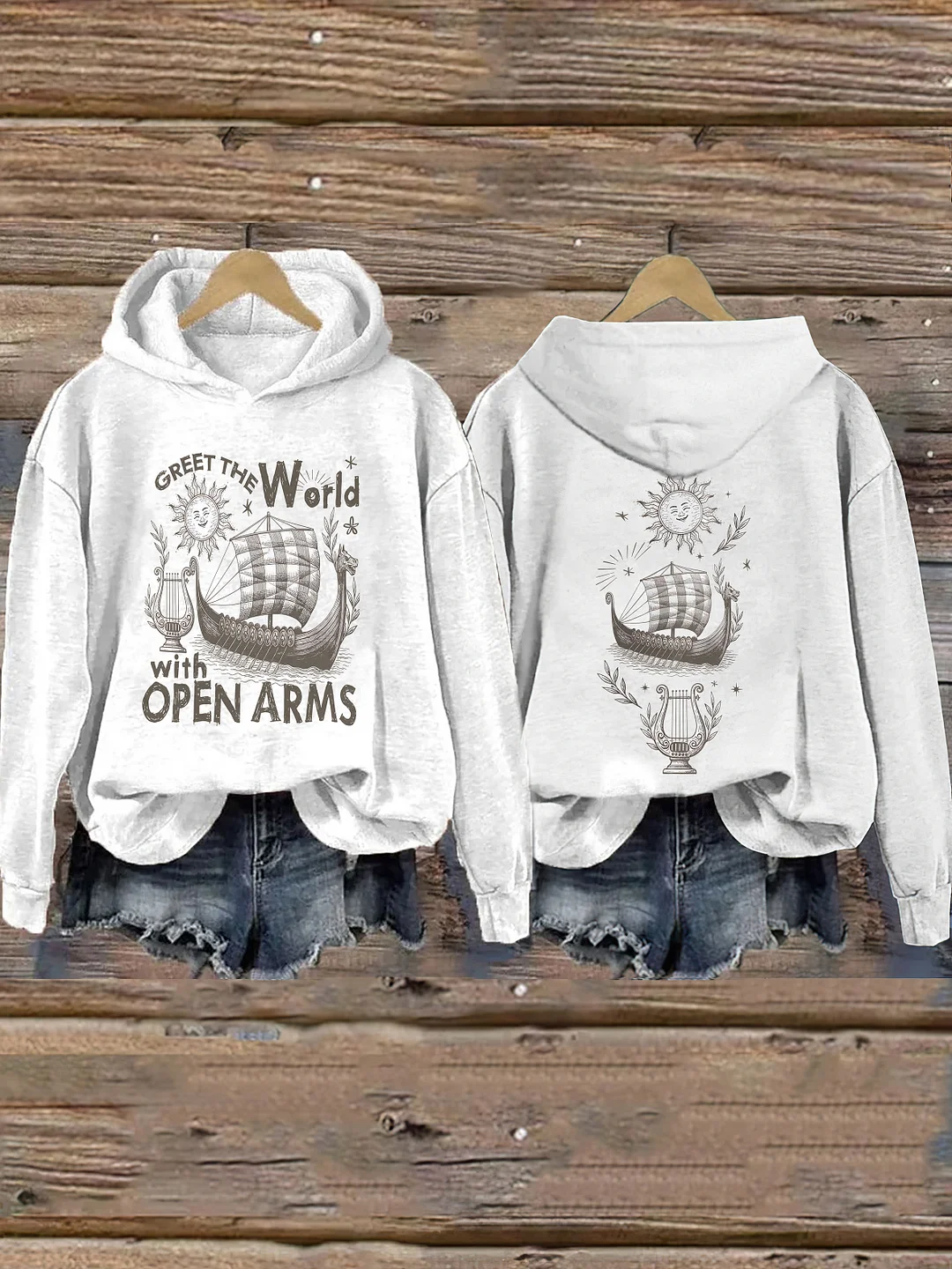 Greet the World With Open Arms Hoodie