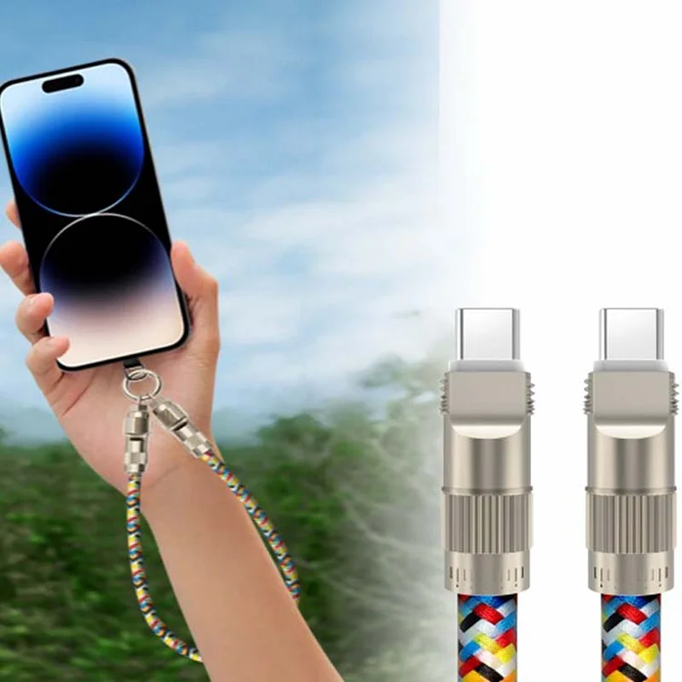 ⚡2-in-1 Phone Lanyard Charging Cable