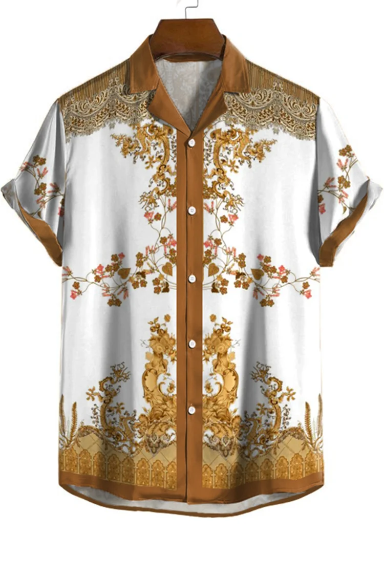 Floral Baroque Short Sleeve Shirt