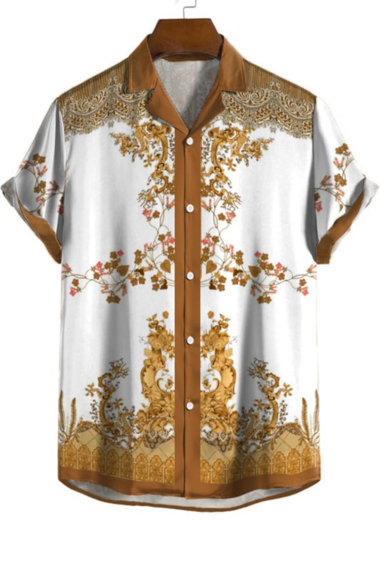 Floral Baroque Short Sleeve Shirt