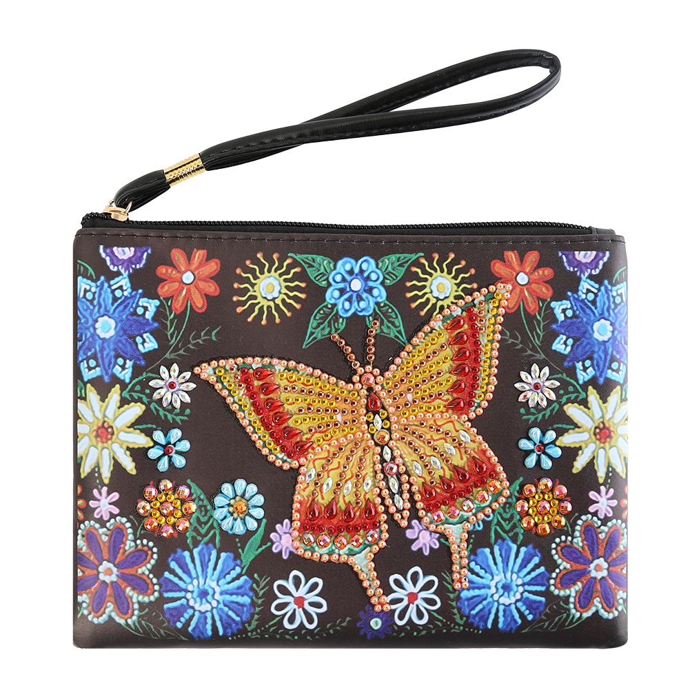 

Butterfly-DIY Creative Diamond Wristlet Bag, 501 Original