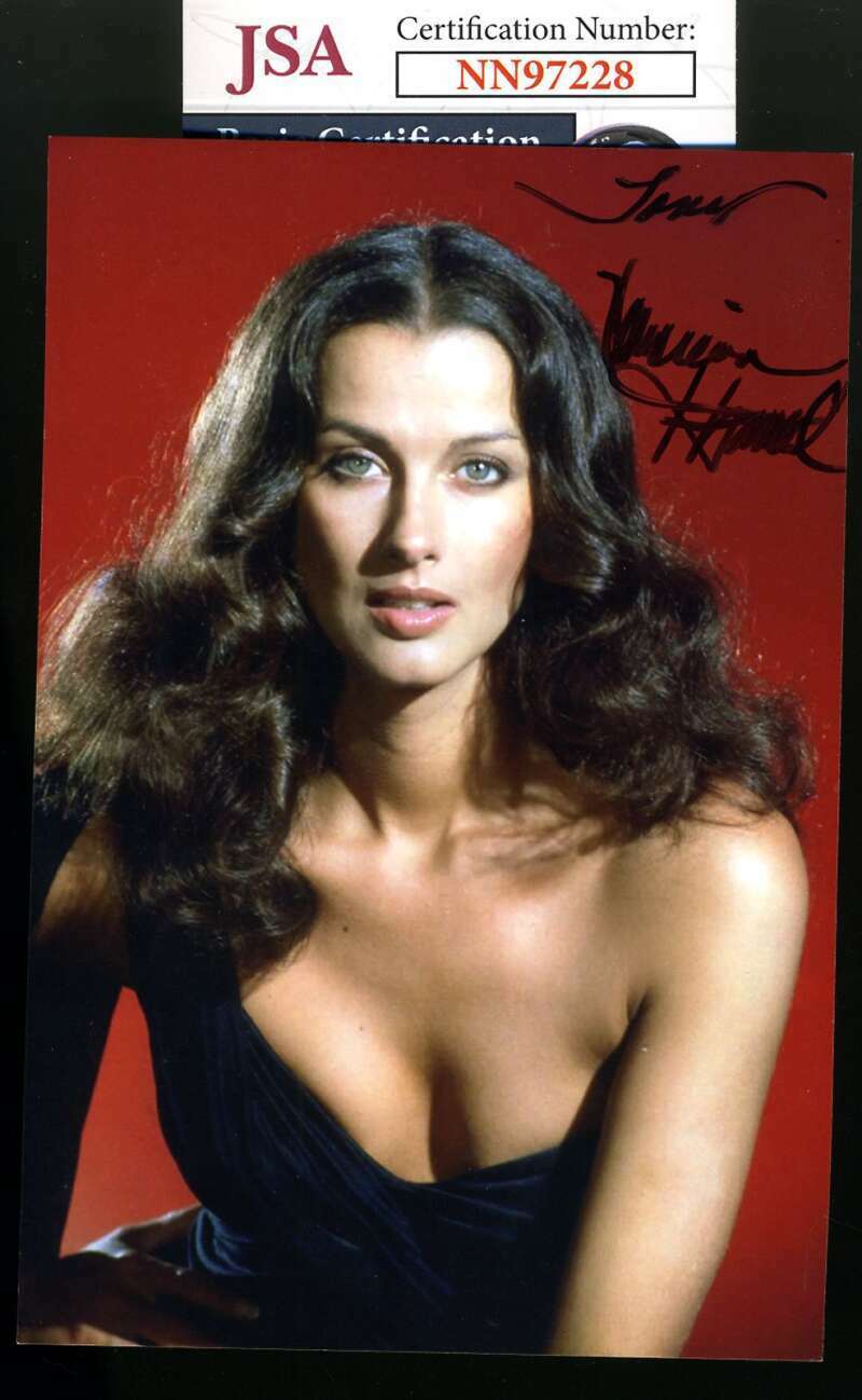 Veronica Hamel JSA Coa Signed 4x6 Photo Poster painting Autograph