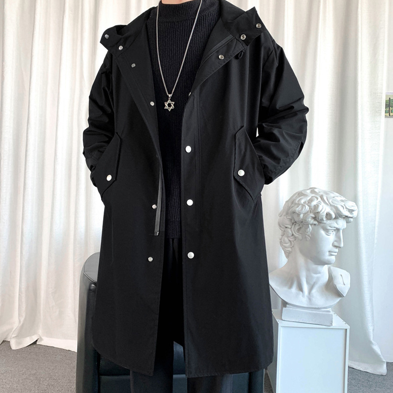 Pocket Hooded Long Trench Coat | Undetectd