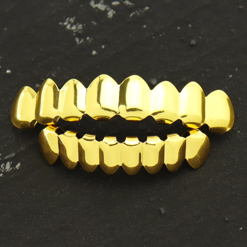 Hip-Hop Solid Color Copper Unisex Tooth Socket Punk Rings