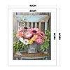 40x50cm DIY Stamp Needlework Blooming Flower 11CT Cross Stitch Kit (SZX505)