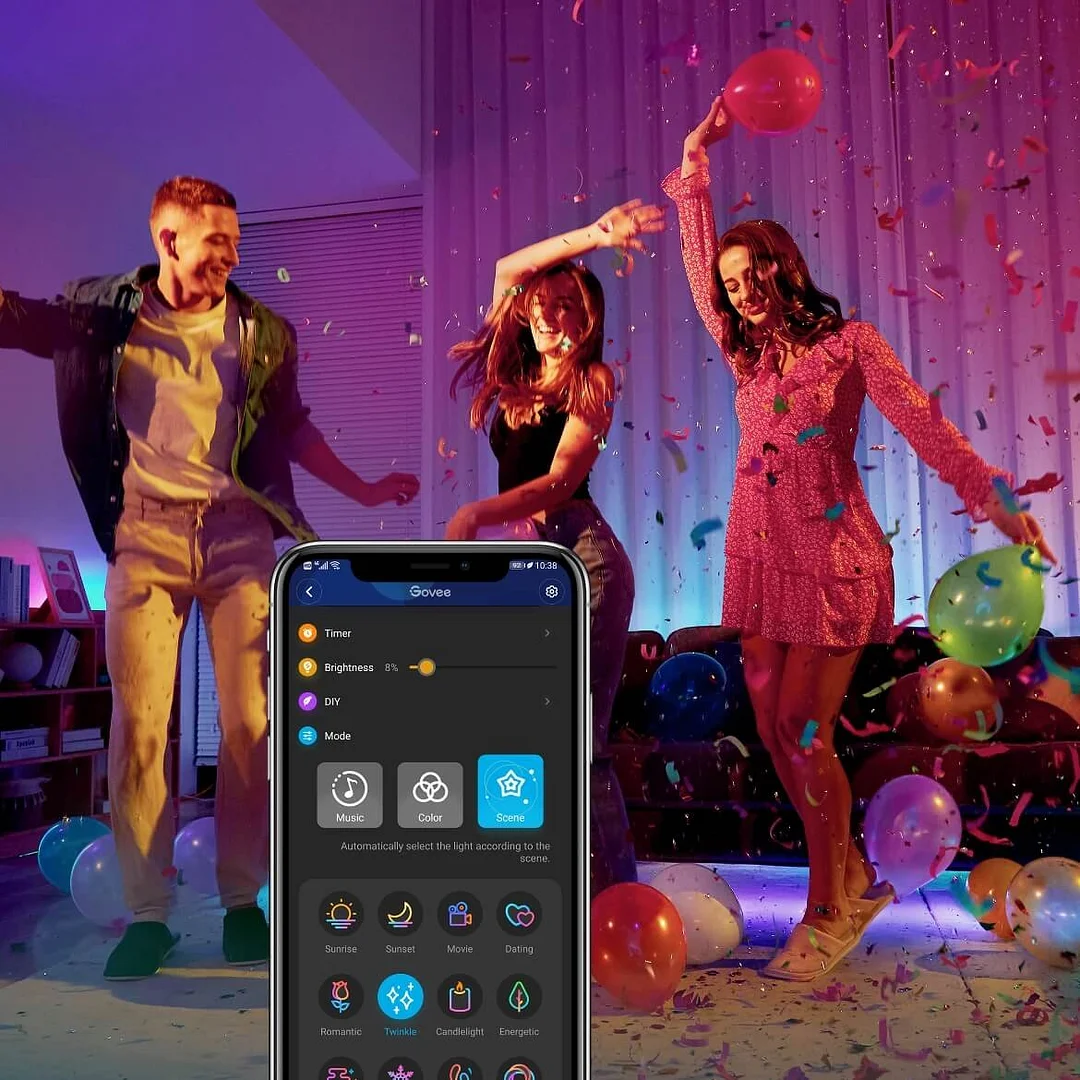 🔥Christmas Sale 50% OFF🔥 Wi-Fi Bluetooth Smart Led rgbic for outdoor