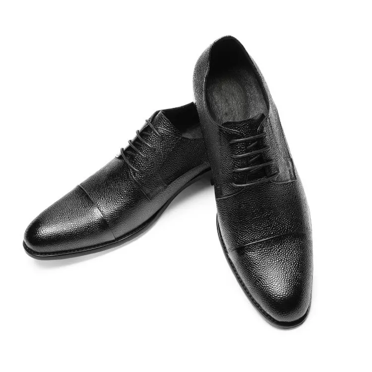 Gentleman's Oxford Shoes Classic Lace Up Formal Shoes Business Lather Shoes-vocosishoes