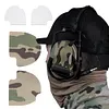 2Pcs 2-in-1 Magic Patch Headphones Sticker for COMTAC II/III/V/VI (Camouflage)