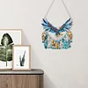 (US Local)DIY Diamond Painting Art Pendant Window Hanging Eagle Dream Catcher