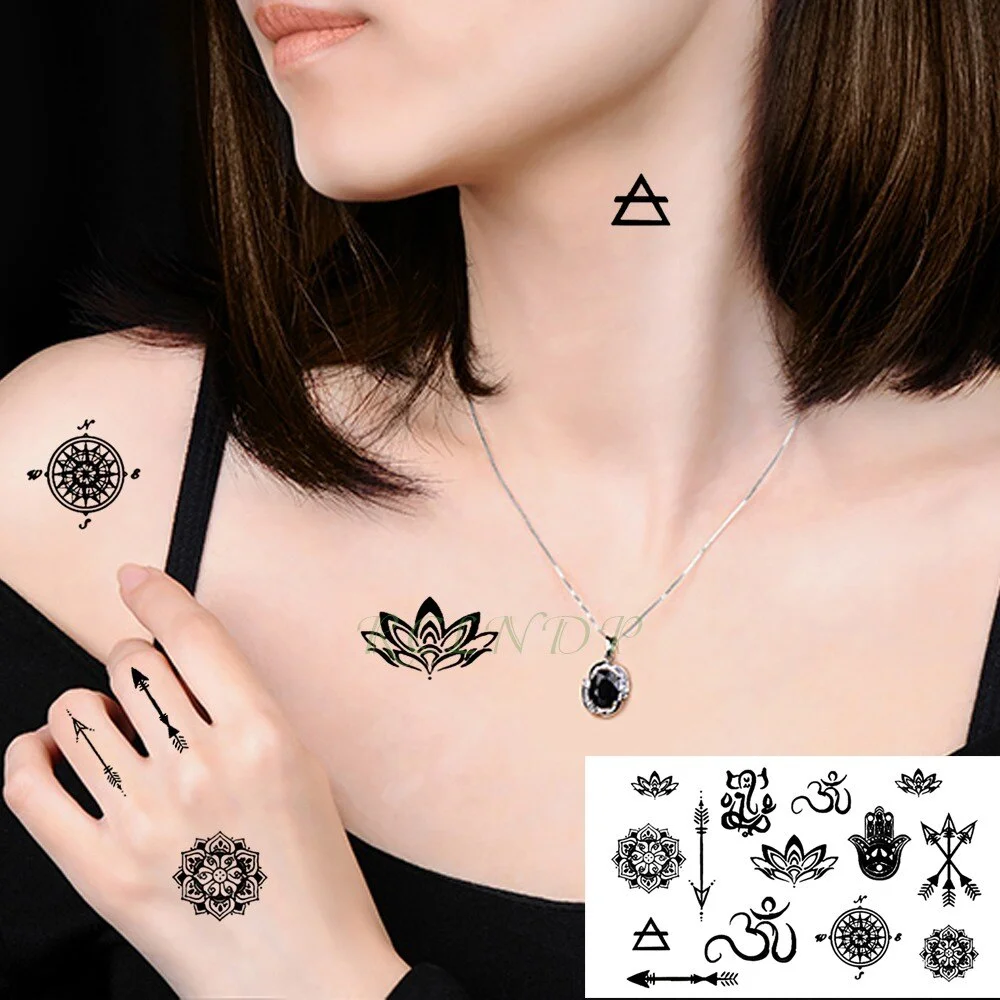 Waterproof Temporary Tattoo Sticker little music love letter tatto small size flash tatouage fake tatoo for girl women kids