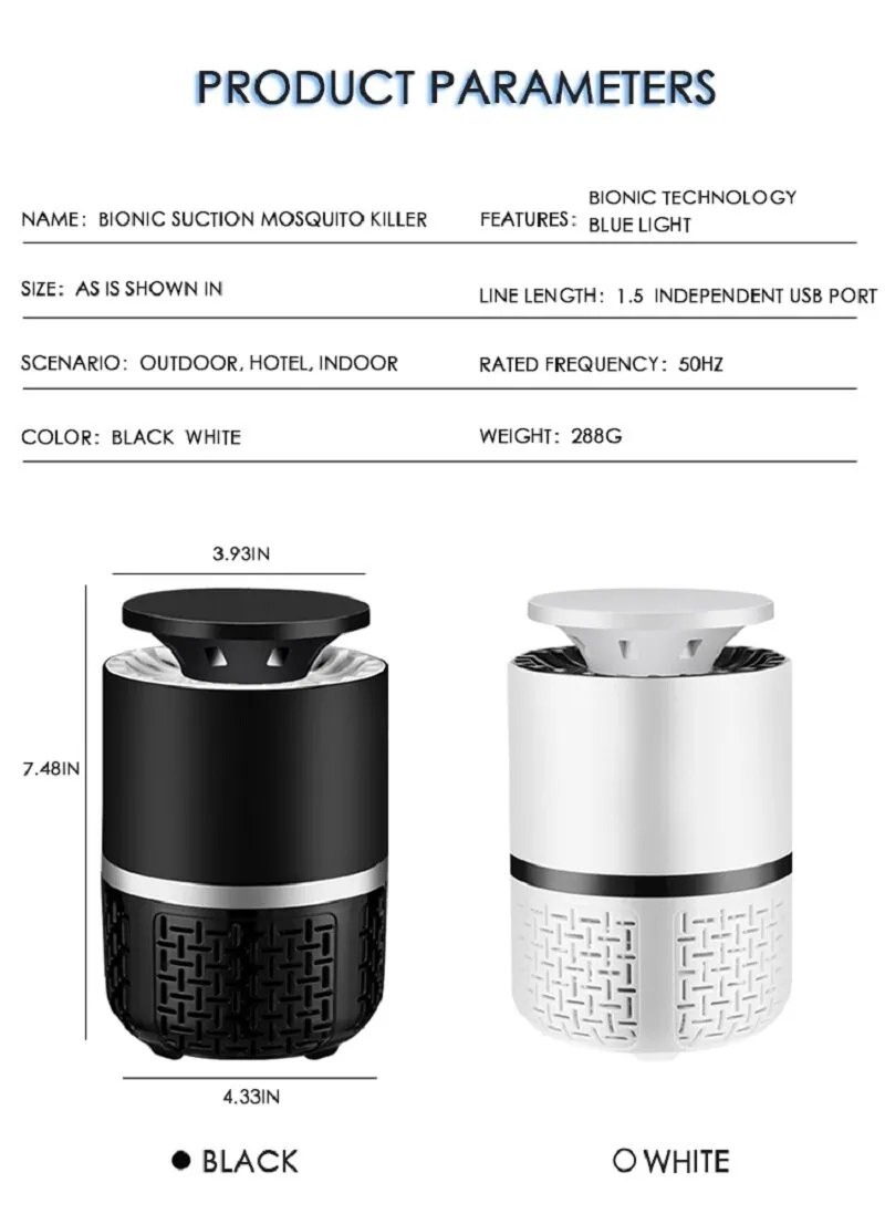 Ultra LED UV Mosquito Killer Mosquitoes Eliminator For Indoor And Outdoor