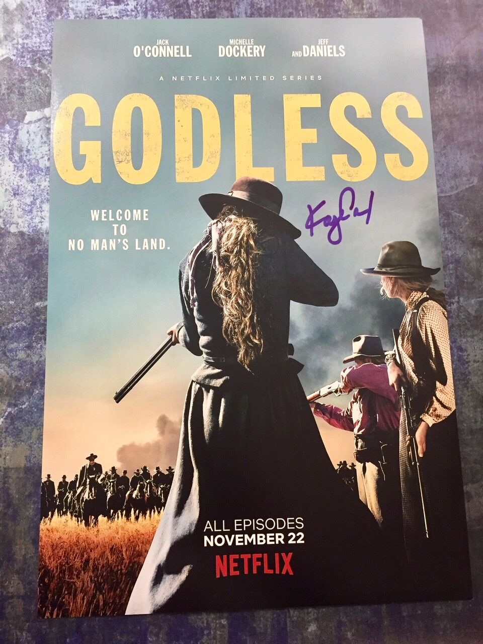 GFA Godless Sadie Rose * KAYLI CARTER * Signed Autographed 12x18 Photo Poster painting AD1 COA