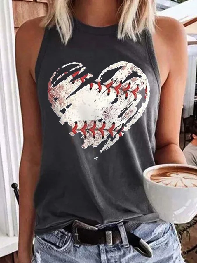 Women's Baseball Love Vest socialshop