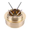 Outdoor Mini Alcohol Stove with Four-Corner Bracket Hiking Backpacking Cookware