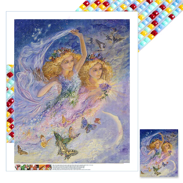 Sisters 40*50CM (Canvas) Full Square Drill Diamond Painting gbfke