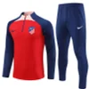 2023/2024 Atletico Madrid Half-Pull Training Suit Red 1:1 Thai Quality