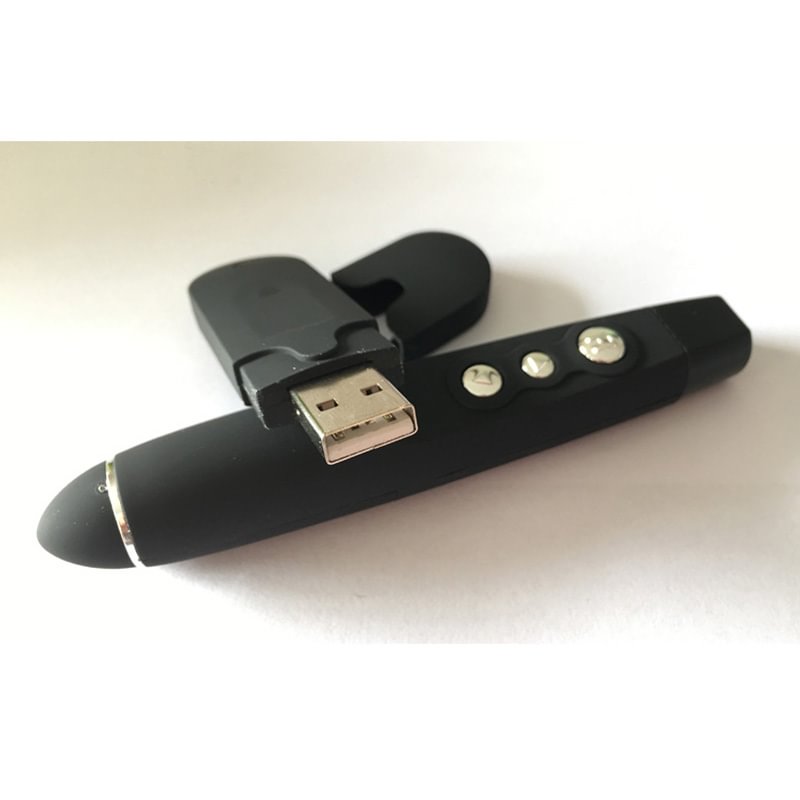 Laser Pointer With Remote Control Black Wireless Laser Presenter
