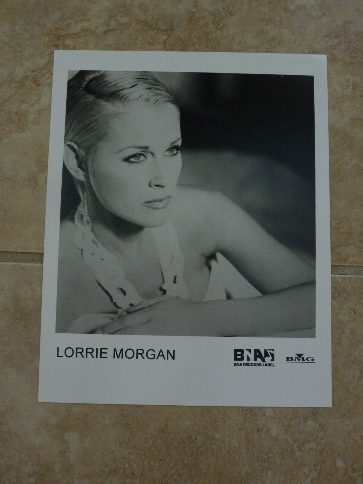 Lorrie Morgan 8x10 B&W Publicity Picture Promo Photo Poster painting