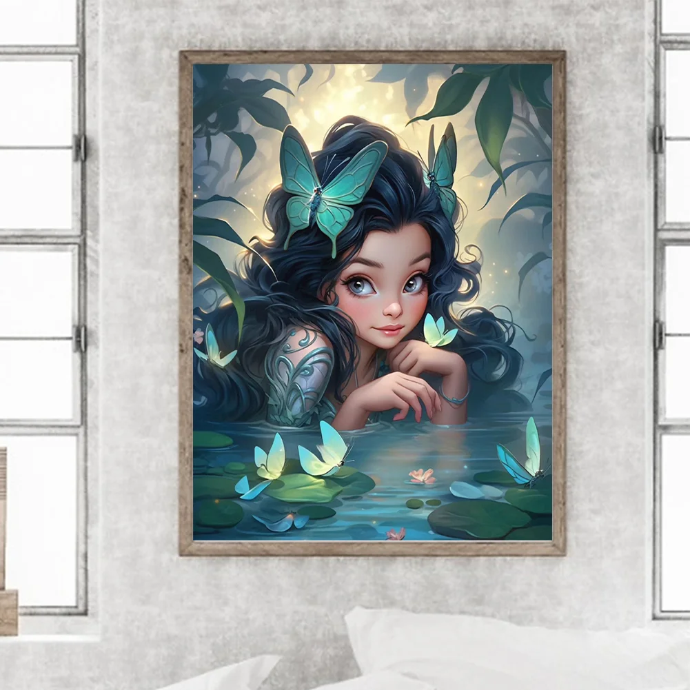 Diamond Painting - Full Round Drill - Elf Girl(Canvas|30*40cm)