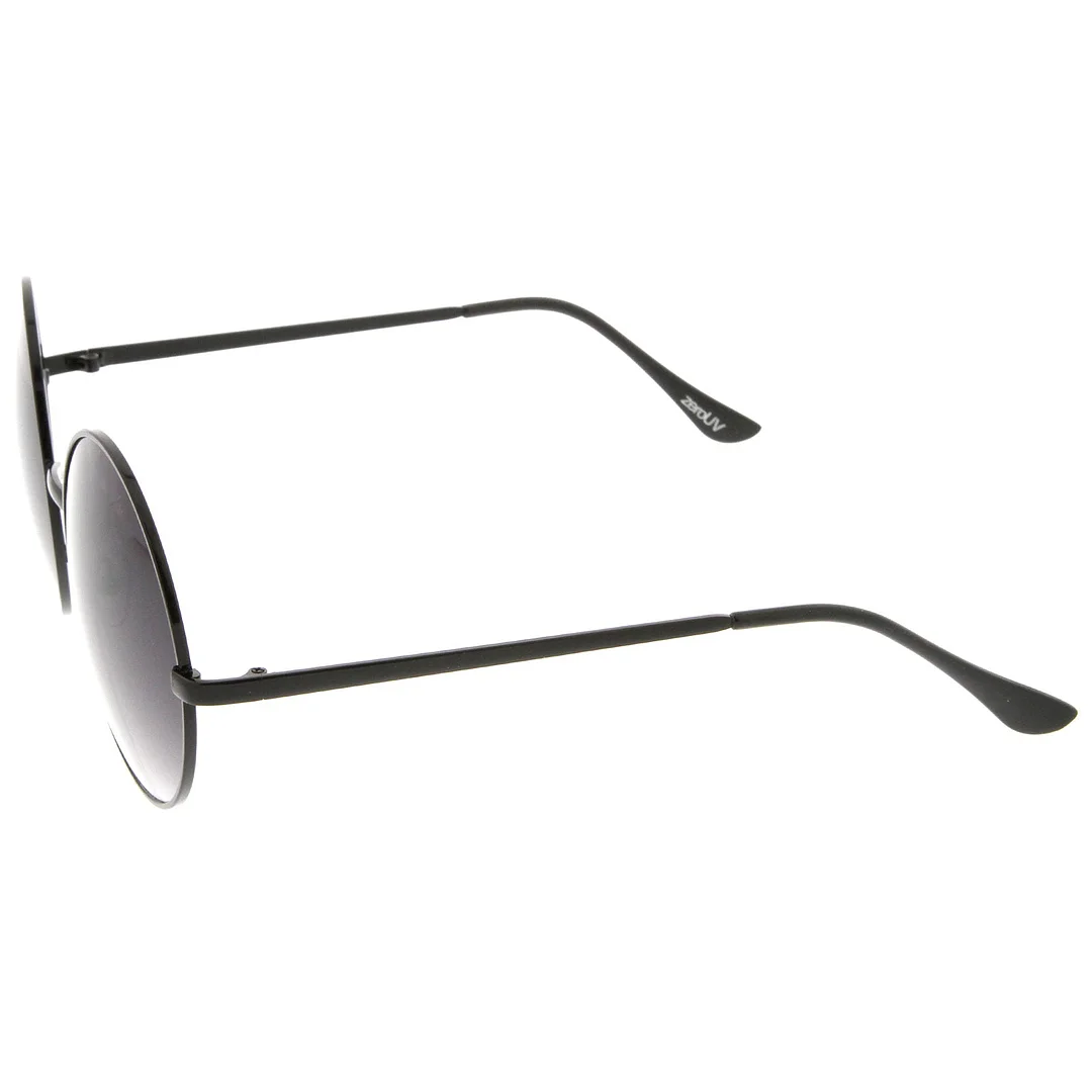 Super Large Oversize Slim Temple Round glasses 61mm