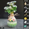 Wooden Vase Solid Mosaic Art Handmade Pasting Material Pack DIY Creative Decoration Kit