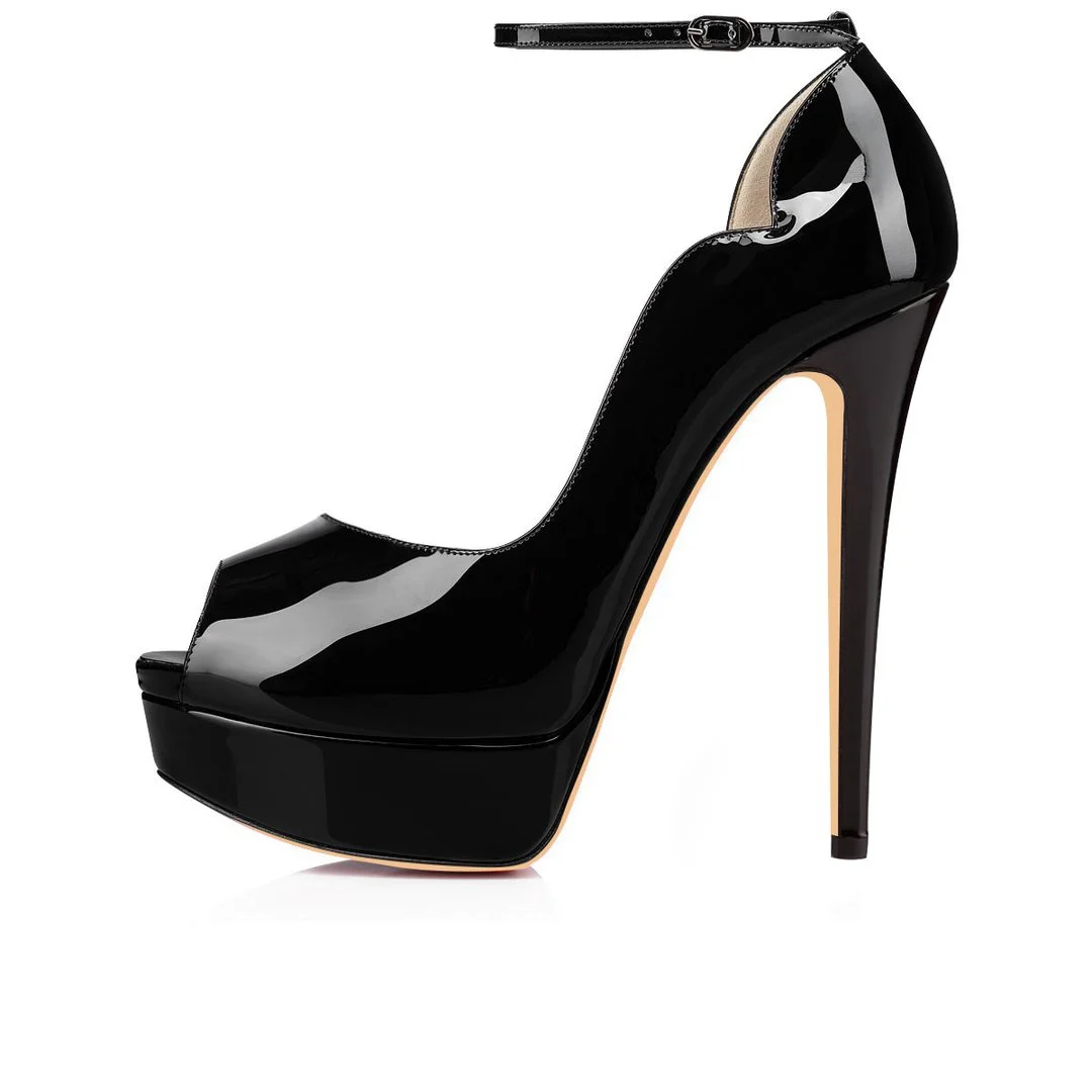 15cm platform outlet heels