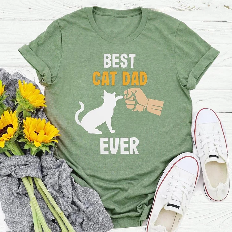 Best Cat Dad Eve T-shirt Tee -01326-Annaletters