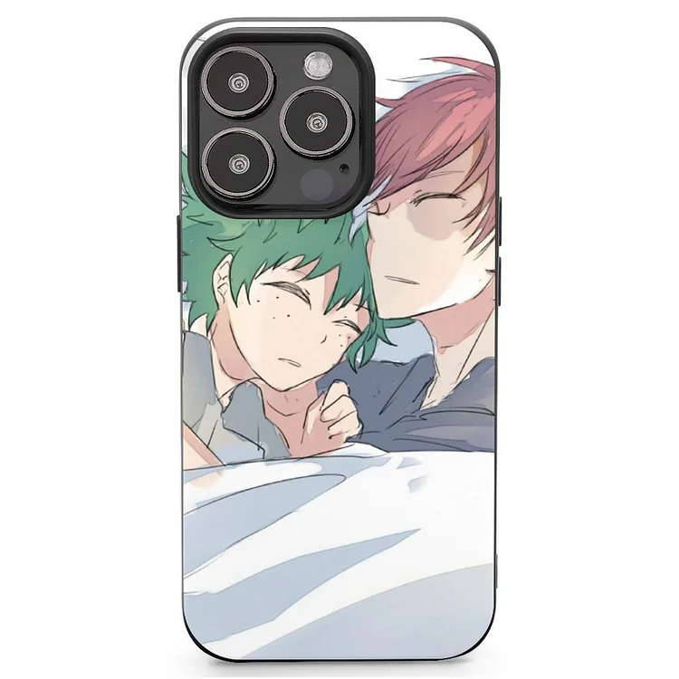 Izuku Midoriya Shoto Todoroki Anime My Hero Academia Phone Case Mobile Phone Shell IPhone 13 and iPhone14 Pro Max and IPhone 15 Plus Case - Heather Prints Shirts